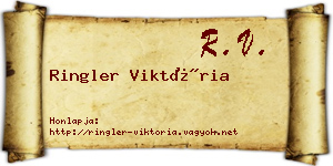 Ringler Viktória névjegykártya